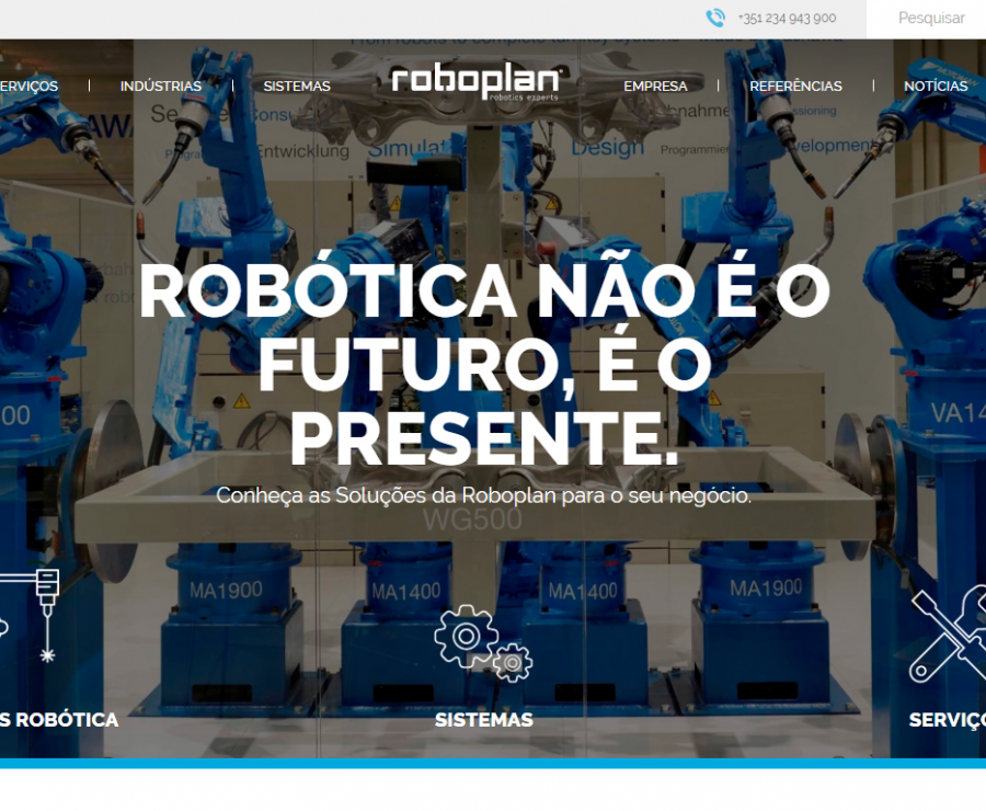 LANÇAMENTO NOVO WEBSITE ROBOPLAN